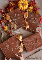 PHOTO ALBUM/ PHOTO BOX  Memory Bundle PhotoBox Gustbooks Vows terracotta Velvet Bundle Wedding Keepsake Set- Guestbook & sign, His Hers Wedding Vows, Photobox for pictures23