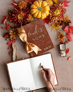 PHOTO ALBUM/ PHOTO BOX  Memory Bundle PhotoBox Gustbooks Vows terracotta Velvet Bundle Wedding Keepsake Set- Guestbook & sign, His Hers Wedding Vows, Photobox for pictures23