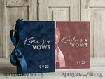 PHOTO ALBUM/ PHOTO BOX  Memory Bundle PhotoBox Gustbooks Vows Navy Blue and Blush Pink Velvet Bundle Wedding Keepsake Set- Guestbook & sign, His Hers Wedding Vows, Photobox for pictures19