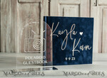PHOTO ALBUM/ PHOTO BOX  Memory Bundle PhotoBox Gustbooks Vows Navy Blue and Blush Pink Velvet Bundle Wedding Keepsake Set- Guestbook & sign, His Hers Wedding Vows, Photobox for pictures19