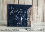 PHOTO ALBUM/ PHOTO BOX  Memory Bundle PhotoBox Gustbooks Vows Navy Blue and Blush Pink Velvet Bundle Wedding Keepsake Set- Guestbook & sign, His Hers Wedding Vows, Photobox for pictures19