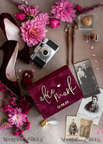 PHOTO ALBUM/ PHOTO BOX  Memory Bundle PhotoBox Gustbooks Vows Maroon Velvet Bundle Wedding Keepsake Set- Burgundy Velvet Guestbook & sign, Fall Masrala Golden Photobox for pictures30