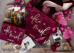 PHOTO ALBUM/ PHOTO BOX  Memory Bundle PhotoBox Gustbooks Vows Maroon Velvet Bundle Wedding Keepsake Set- Burgundy Velvet Guestbook & sign, Fall Masrala Golden Photobox for pictures30