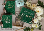WEDDING GUEST BOOKS Bundle Gustbooks & Vows set Bundle Personalised Wedding Guest Book & Custom Made Wedding Vows set of two - Bundle guestbook and vows books 24
