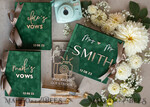 WEDDING GUEST BOOKS Bundle Gustbooks & Vows set Bundle Personalised Wedding Guest Book & Custom Made Wedding Vows set of two - Bundle guestbook and vows books 24
