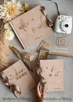 WEDDING GUEST BOOKS Bundle Gustbooks & Vows set Bundle Personalised  Wedding Guest Book & Custom Made Wedding Vows set of two - Bundle guestbook and vows books 22