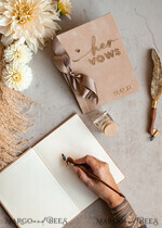 WEDDING GUEST BOOKS Bundle Gustbooks & Vows set Bundle Personalised  Wedding Guest Book & Custom Made Wedding Vows set of two - Bundle guestbook and vows books 22