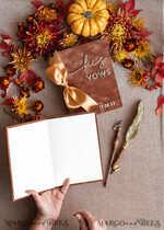 WEDDING GUEST BOOKS Bundle Gustbooks & Vows set Bundle Personalised  Wedding Guest Book & Custom Made Wedding Vows set of two - Bundle guestbook and vows books 37