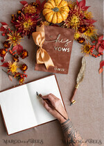 WEDDING GUEST BOOKS Bundle Gustbooks & Vows set Bundle Personalised  Wedding Guest Book & Custom Made Wedding Vows set of two - Bundle guestbook and vows books 37