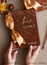 WEDDING GUEST BOOKS Bundle Gustbooks & Vows set Bundle Personalised  Wedding Guest Book & Custom Made Wedding Vows set of two - Bundle guestbook and vows books 37