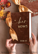 WEDDING GUEST BOOKS Bundle Gustbooks & Vows set Bundle Personalised  Wedding Guest Book & Custom Made Wedding Vows set of two - Bundle guestbook and vows books 37