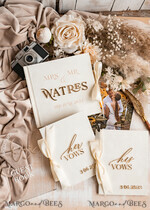 HOCHZEITS-GÄSTEBÜCHER Bundle Gustbooks & Vows Set Elfenbein Golden Bundle Personalisierte Hochzeitsgästebuch & Maßgeschneiderte Hochzeitsgelübde Set von zwei - Bundle Gästebuch und Gelübde Bücher19