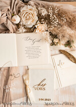 HOCHZEITS-GÄSTEBÜCHER Bundle Gustbooks & Vows Set Elfenbein Golden Bundle Personalisierte Hochzeitsgästebuch & Maßgeschneiderte Hochzeitsgelübde Set von zwei - Bundle Gästebuch und Gelübde Bücher19