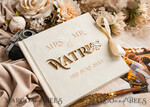 HOCHZEITS-GÄSTEBÜCHER Bundle Gustbooks & Vows Set Elfenbein Golden Bundle Personalisierte Hochzeitsgästebuch & Maßgeschneiderte Hochzeitsgelübde Set von zwei - Bundle Gästebuch und Gelübde Bücher19
