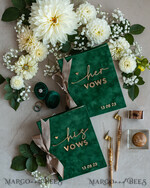 WEDDING GUEST BOOKS Bundle Gustbooks & Vows set Bundle Personalised  Wedding Guest Book & Custom Made Wedding Vows set of two - Bundle guestbook and vows books 33