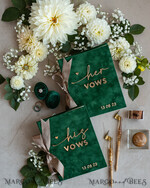 WEDDING GUEST BOOKS Bundle Gustbooks & Vows set Bundle Personalised  Wedding Guest Book & Custom Made Wedding Vows set of two - Bundle guestbook and vows books 33
