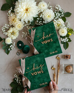 WEDDING GUEST BOOKS Bundle Gustbooks & Vows set Bundle Personalised  Wedding Guest Book & Custom Made Wedding Vows set of two - Bundle guestbook and vows books 33