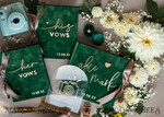 WEDDING GUEST BOOKS Bundle Gustbooks & Vows set Bundle Personalised  Wedding Guest Book & Custom Made Wedding Vows set of two - Bundle guestbook and vows books 33