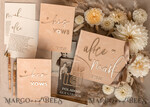 WEDDING GUEST BOOKS Bundle Gustbooks & Vows set Personalised Wedding Guest Book & Custom Made Wedding Vows set of two - Bundle guestbook and vows books 24