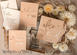 WEDDING GUEST BOOKS Bundle Gustbooks & Vows set Personalised Wedding Guest Book & Custom Made Wedding Vows set of two - Bundle guestbook and vows books 24