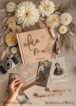 WEDDING GUEST BOOKS Bundle Gustbooks & Vows set Personalised Wedding Guest Book & Custom Made Wedding Vows set of two - Bundle guestbook and vows books 24