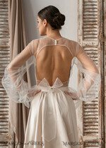 BRAUT Bolero, Kleider, Strumpfband SPITZEN HOCHZEITSBOLERO Elfenbein Tüll Hochzeitsbolero Puffärmel, Shrug Frauen Hochzeit, Braut Rückenfrei Coverup, Elfenbein Bluse für die Braut, Braut Tüll Bluse, Kleid Capelet13