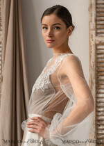 BRIDE bolero, robes, garter LACE WEDDING BOLERO Ivory Lace Wedding bolero puff sleeve, Shrug Women Wedding, Bridal Backless Coverup, Ivory Blouse for Bride, Bridal Lace Blouse, dress capalet14