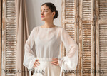 BRIDE bolero, robes, garter LACE WEDDING BOLERO Ivory Silk Wedding bolero long sleeve, Shrug Women Wedding, Bridal Modest Coverup, Boho Blouse for Bride, Bridal Lace Blouse, dress capalet30