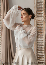 BRIDE bolero, robes, garter LACE WEDDING BOLERO Ivory Silk Wedding bolero long sleeve, Shrug Women Wedding, Bridal Modest Coverup, Boho Blouse for Bride, Bridal Lace Blouse, dress capalet30