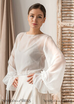 BRIDE bolero, robes, garter LACE WEDDING BOLERO Ivory Silk Wedding bolero long sleeve, Shrug Women Wedding, Bridal Modest Coverup, Boho Blouse for Bride, Bridal Lace Blouse, dress capalet30
