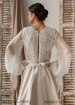 BRIDE bolero, robes, garter LACE WEDDING BOLERO Ivory Silk and Lace Wedding bolero long sleeve, Shrug Women Wedding, Bridal Backless Coverup, Ivory Blouse for Bride, Bridal Lace Blouse, dress capalet30