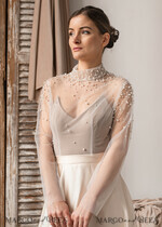 BRIDE bolero, robes, garter LACE WEDDING BOLERO Ivory tulle Wedding bolero long sleeve, Shrug Women Wedding, Bridal Coverup, Ivory Blouse for Bride, Bridal Tulle Blouse, dress capalet13
