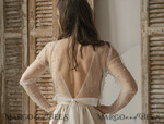 BRAUT Bolero, Kleider, Strumpfband SPITZEN HOCHZEITSBOLERO Elfenbein Tüll Perlen-Bare Back Hochzeitsbolero mit langen Ärmeln, Shrug Frauen Hochzeit, Braut-Überwurf mit Perlen, Elfenbein Bluse für die Braut, Braut Tüll Bluse, Kleid Capelet17
