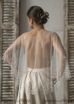 BRIDE bolero, robes, garter LACE WEDDING BOLERO Ivory tulle Wedding bolero, Shrug Women Wedding, Bridal Coverup, Ivory Blouse for Bride, Bridal Tulle Blouse, dress capalet17