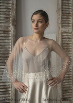 BRIDE bolero, robes, garter LACE WEDDING BOLERO Ivory tulle Wedding bolero, Shrug Women Wedding, Bridal Coverup, Ivory Blouse for Bride, Bridal Tulle Blouse, dress capalet17