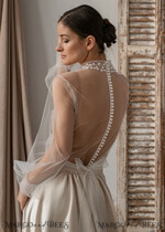 BRIDE bolero, robes, garter LACE WEDDING BOLERO Ivory tulle Wedding bolero puff sleeve, Shrug Women Wedding, Bridal Coverup, Ivory Blouse for Bride, Bridal Tulle Blouse, dress capalet13