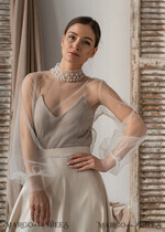 BRIDE bolero, robes, garter LACE WEDDING BOLERO Ivory tulle Wedding bolero puff sleeve, Shrug Women Wedding, Bridal Coverup, Ivory Blouse for Bride, Bridal Tulle Blouse, dress capalet13