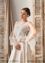 BRIDE bolero, robes, garter LACE WEDDING BOLERO Ivory Silk Wedding bolero long sleeve, Shrug Women Wedding, Bridal Modest Coverup, Boho Blouse for Bride, Bridal Lace Blouse, dress capalet21