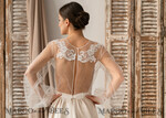 BRIDE bolero, robes, garter LACE WEDDING BOLERO Ivory Lace Wedding bolero long sleeve, Shrug Women Wedding, Bridal Backless Coverup, Ivory Blouse for Bride, Bridal Lace Blouse, dress capalet32