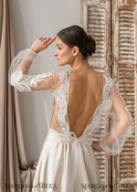 BRIDE bolero, robes, garter LACE WEDDING BOLERO Ivory Lace Wedding bolero puff sleeve, Shrug Women Wedding, Bridal Backless Coverup, Ivory Blouse for Bride, Bridal Lace Blouse, dress capalet13