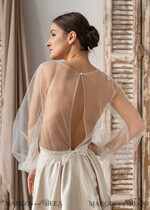 BRIDE bolero, robes, garter LACE WEDDING BOLERO Ivory Lace Wedding bolero long sleeve, Shrug Women Wedding, Bridal Backless Coverup, Ivory Blouse for Bride, Bridal Lace Blouse, dress capalet15