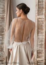 BRIDE bolero, robes, garter LACE WEDDING BOLERO Ivory Lace Wedding bolero long sleeve, Shrug Women Wedding, Bridal Backless Coverup, Ivory Blouse for Bride, Bridal Lace Blouse, dress capalet15
