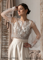 BRIDE bolero, robes, garter LACE WEDDING BOLERO Ivory Lace Wedding bolero long sleeve, Shrug Women Wedding, Bridal Backless Coverup, Boho Blouse for Bride, Wedding Dress Topper17