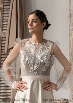 BRIDE bolero, robes, garter LACE WEDDING BOLERO Ivory Lace Wedding bolero long sleeve, Shrug Women Wedding, Bridal Backless Coverup, Boho Blouse for Bride, Wedding Dress Topper17