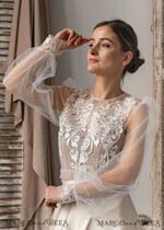 BRIDE bolero, robes, garter LACE WEDDING BOLERO Ivory Lace Wedding bolero long sleeve, Shrug Women Wedding, Bridal Backless Coverup, Boho Blouse for Bride, Wedding Dress Topper17
