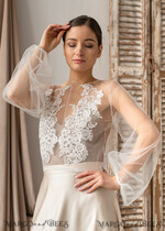 BRIDE bolero, robes, garter LACE WEDDING BOLERO Ivory Lace Wedding bolero long sleeve, Shrug Women Wedding, Bridal Backless Coverup, Ivory Blouse for Bride, Bridal Lace Blouse, dress capalet16