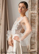 BRIDE bolero, robes, garter LACE WEDDING BOLERO Ivory Lace Wedding bolero long sleeve, Shrug Women Wedding, Bridal Backless Coverup, Ivory Blouse for Bride, Bridal Lace Blouse, dress capalet16