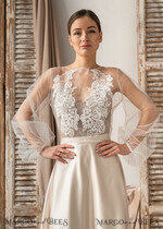 BRIDE bolero, robes, garter LACE WEDDING BOLERO Ivory Lace Wedding bolero long sleeve, Shrug Women Wedding, Bridal Backless Coverup, Ivory Blouse for Bride, Bridal Lace Blouse, dress capalet16