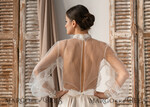 BRIDE bolero, robes, garter LACE WEDDING BOLERO Ivory tulle Wedding bolero puff sleeve, Shrug Women Wedding, Bridal Coverup, Ivory Blouse for Bride, Bridal Tulle Blouse, dress capalet16