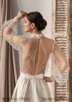 BRIDE bolero, robes, garter LACE WEDDING BOLERO Ivory tulle Wedding bolero puff sleeve, Shrug Women Wedding, Bridal Coverup, Ivory Blouse for Bride, Bridal Tulle Blouse, dress capalet16